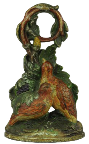 QUAILS in VINES DOORSTOP