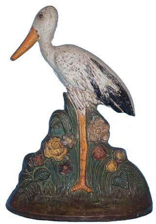 Stork doorstop